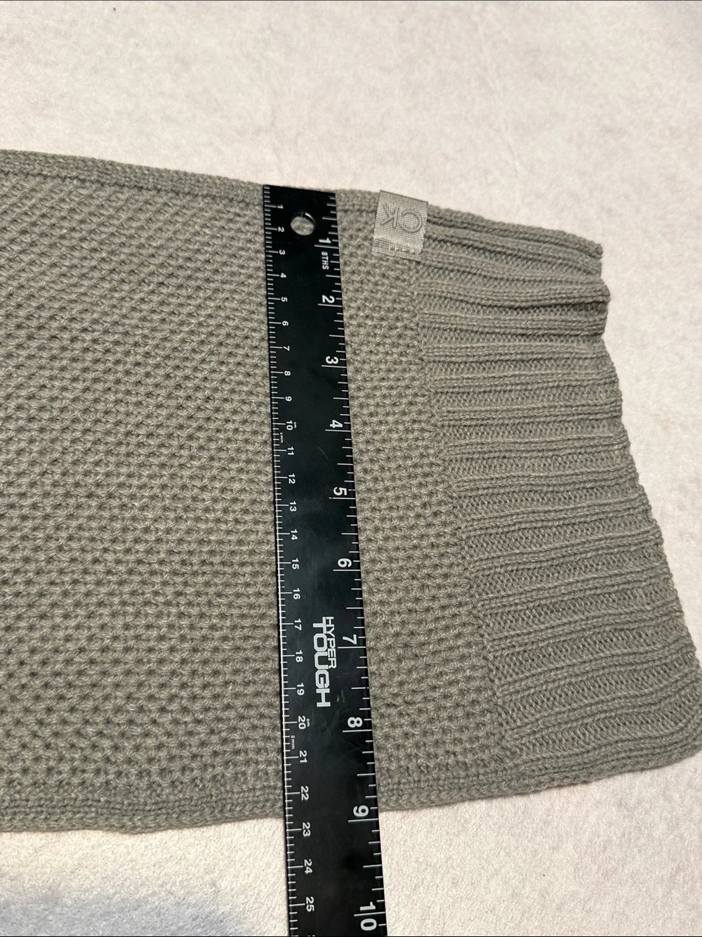 Calvin Klein Men's Gray Textured Knit Scarf